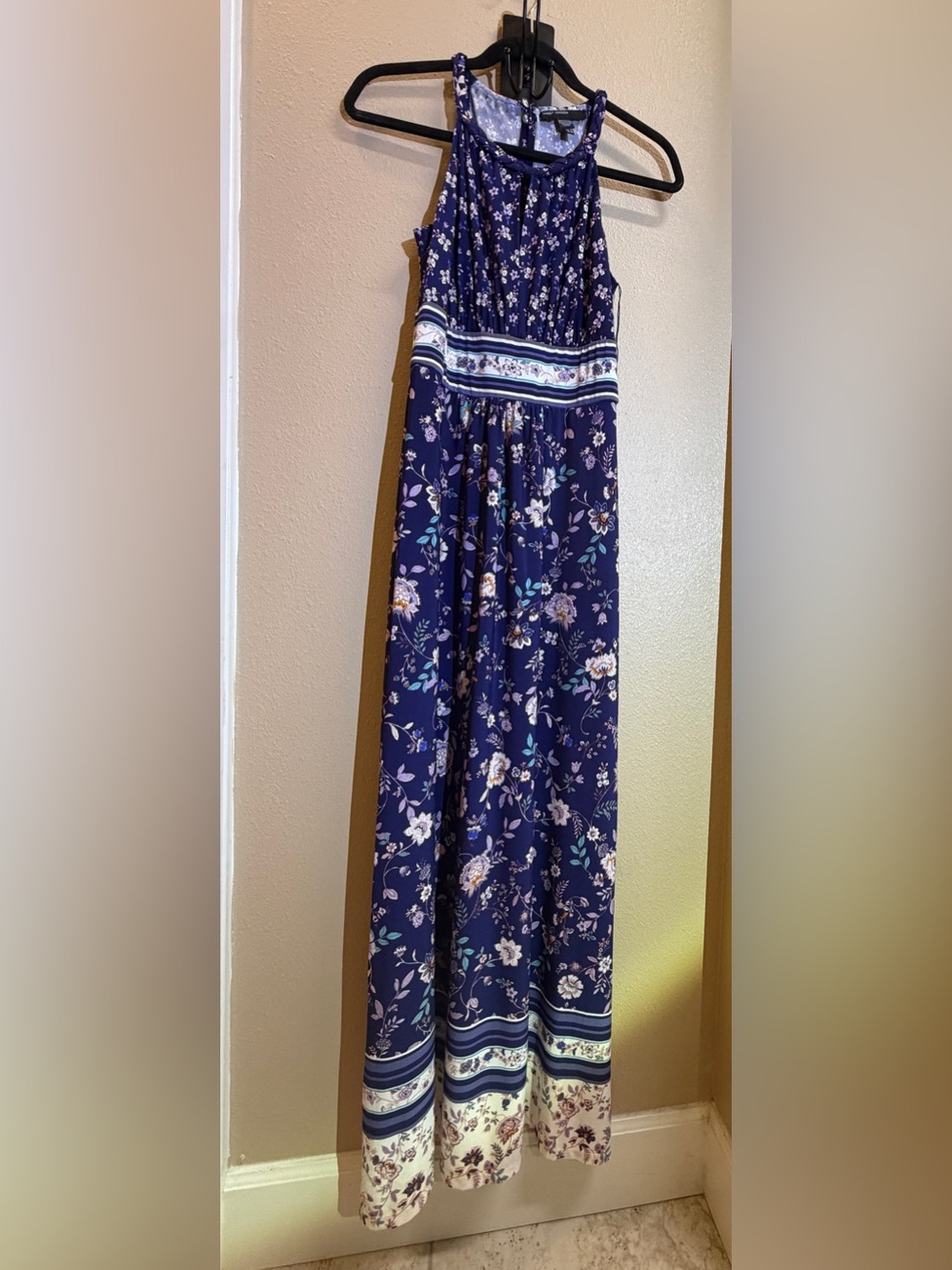 Purple Floral Maxi Dress